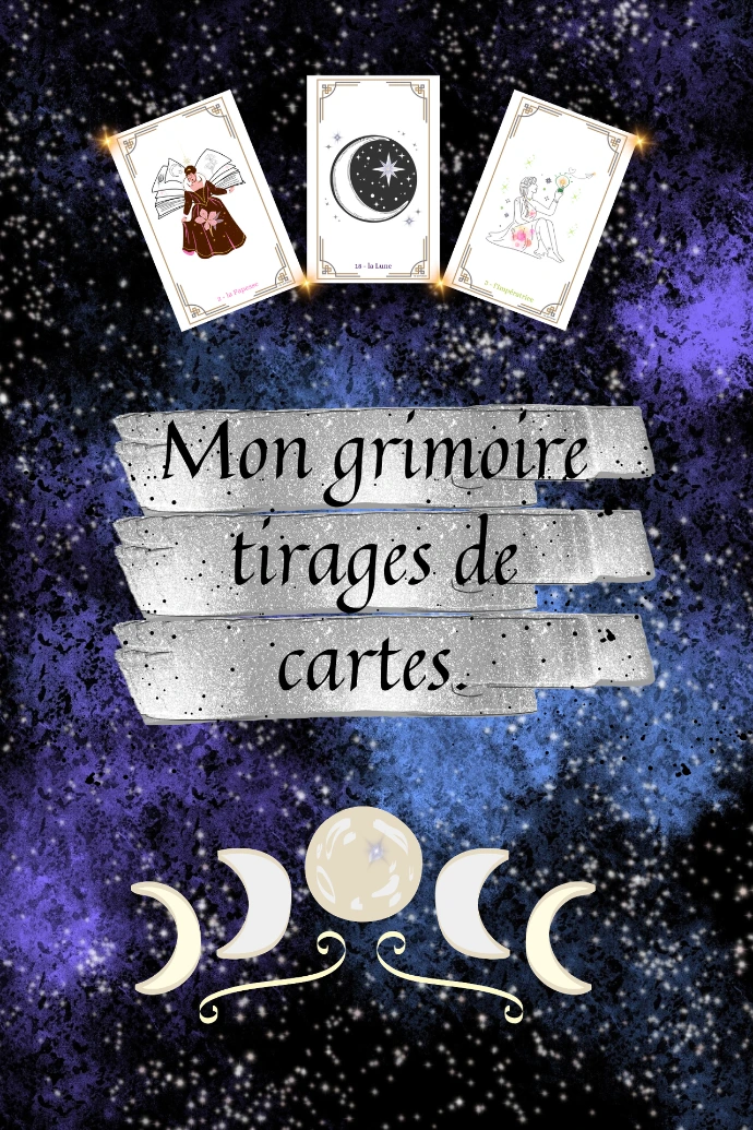 Livre Grimoire tirages de cartes Laurie Rousseau