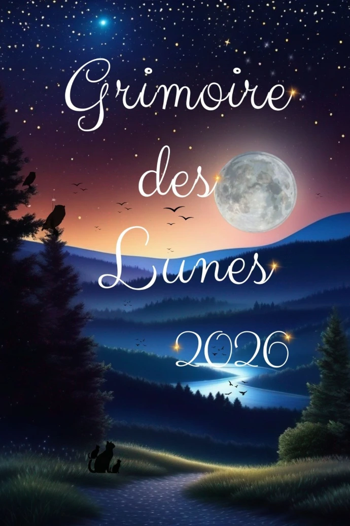 Livre de Rituels lunaires Grimoire des Lunes 2026 Laurie Rousseau