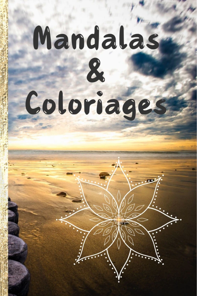 Livre carnet de coloriages et mandalas Laurie Rousseau